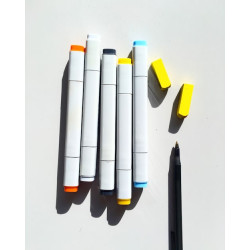 Set of 5 Gel Ink Pens  Pastel